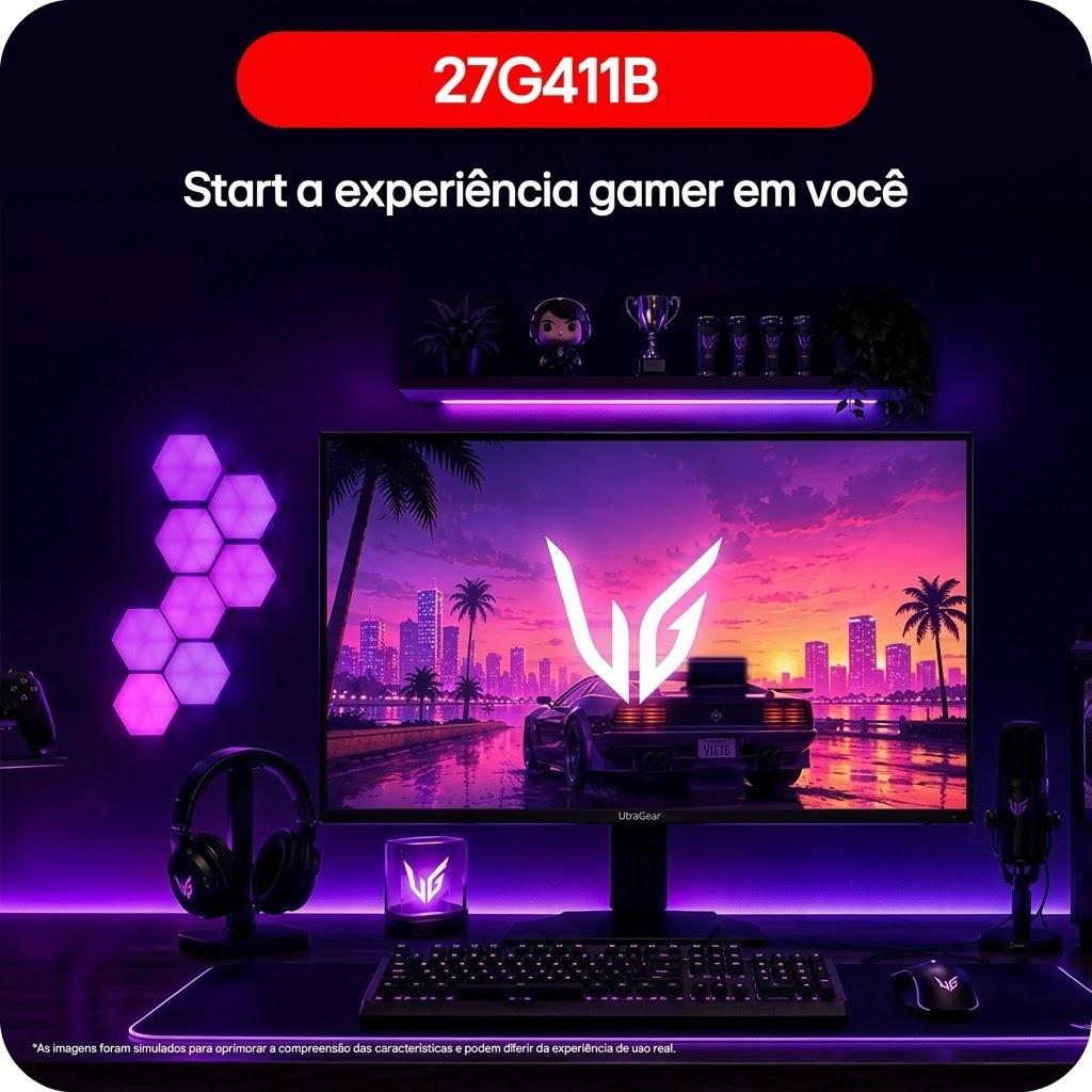 MONITOR GAMER LG ULTRAGEAR  27" G411B-B