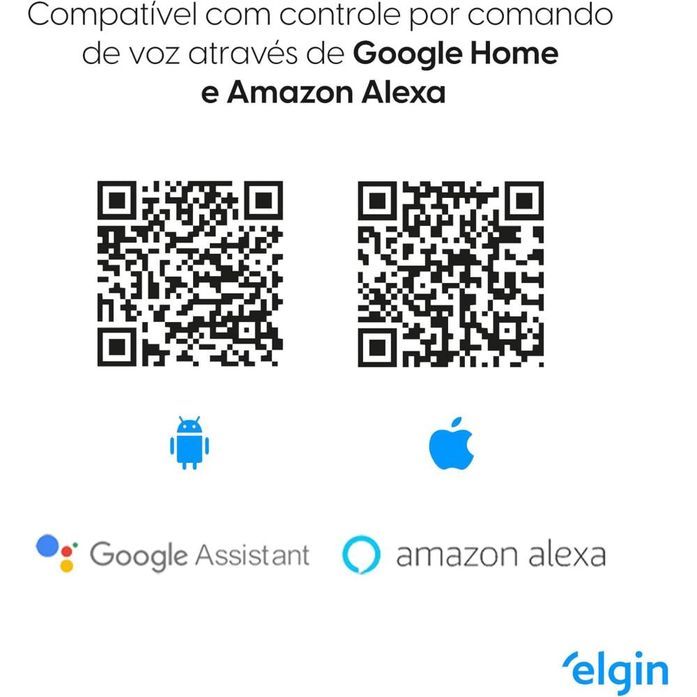 Lâmpada Led Smart 30W Compatível com Assistente com Controle por Voz e Cores RGB Bivolt