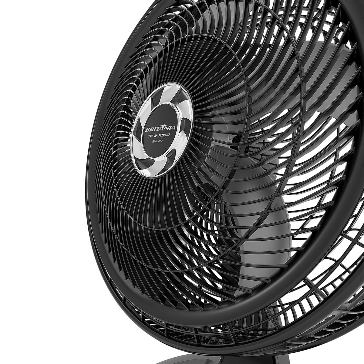 Ventilador Britânia 2 em 1 BVT500 Tecnologia Maxx Force 176W 127V Preto