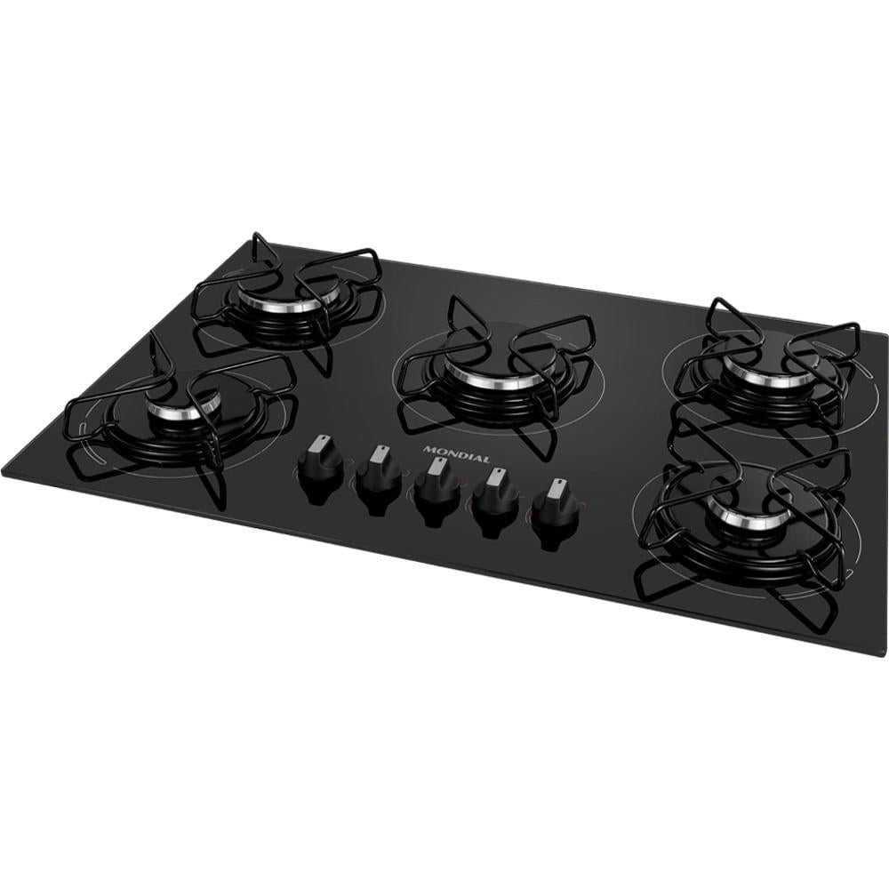 COOKTOP 5 BCS GAS MONDIAL PRETO CTG 02