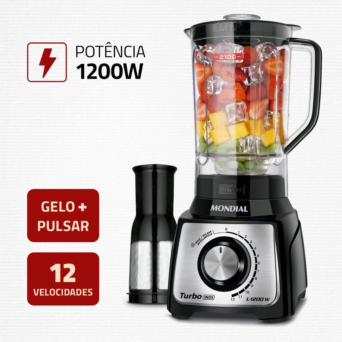 LIQUIDIFICADOR TURBO 1200 L-1200 BI 127V