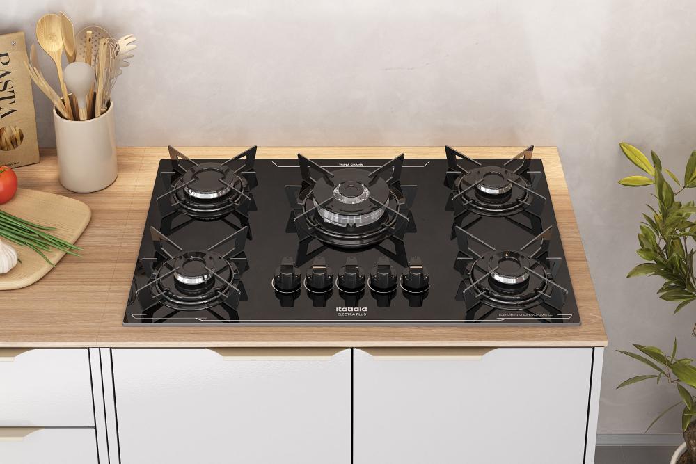 COOKTOP ELECTRA PLUS 5Q TC BIVOLT PTO