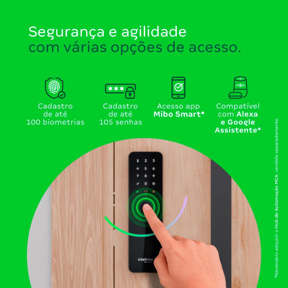 FECHADURA INTELIGENTE EMBUTIR 3001 V