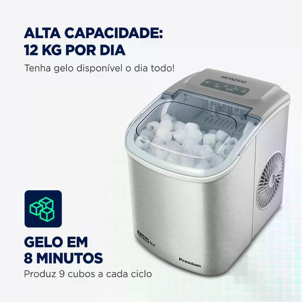 MÁQUINA GELO TURBO ICE PREMIUM MG-12-GI