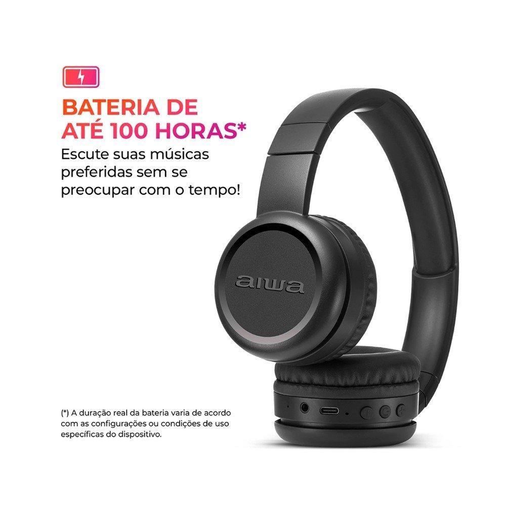 FONE DE OUVIDO HEADPHONE AIWA HP-03-B BL