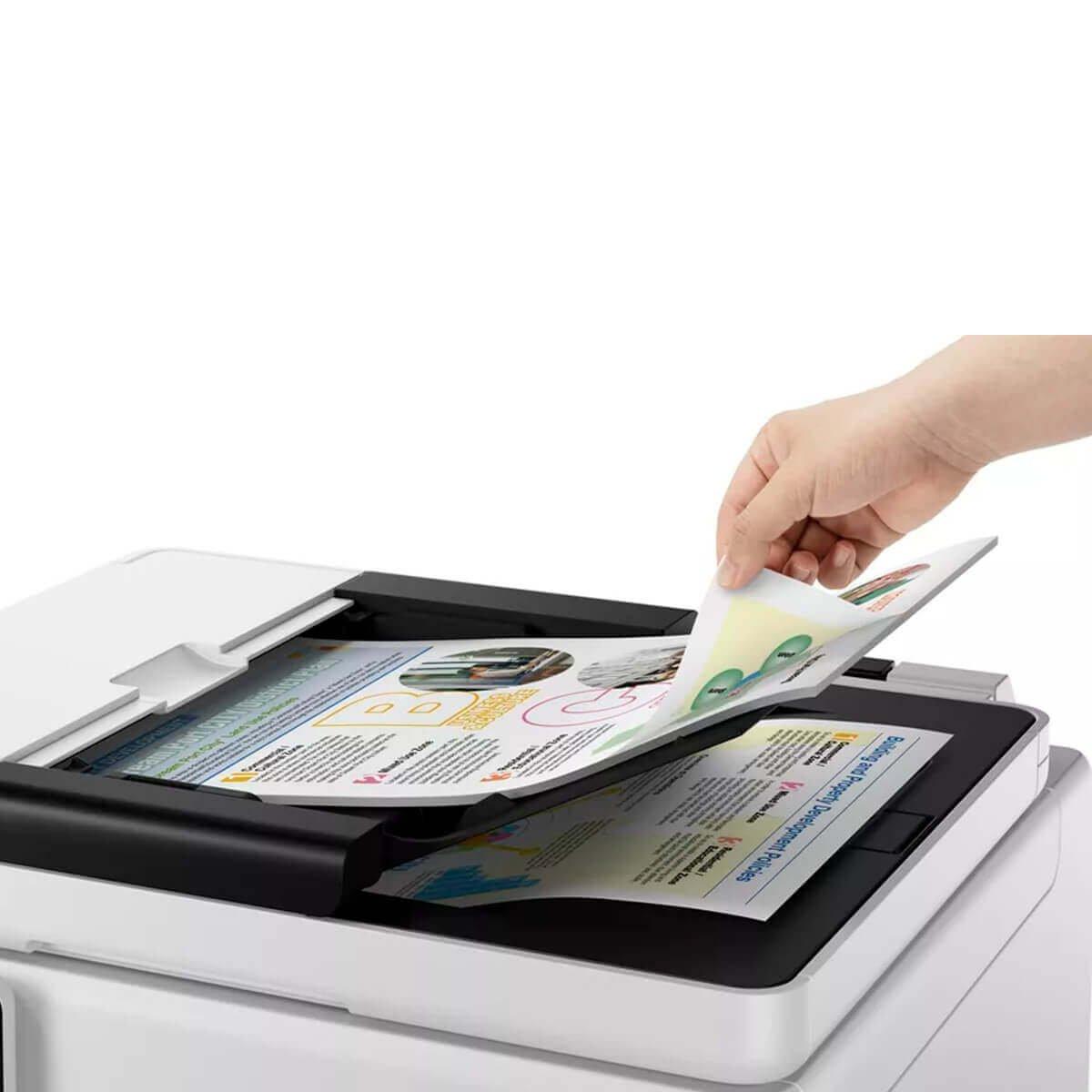 Impressora Canon Multifuncional Mega Tank Maxify GX7110 Branco Bivolt