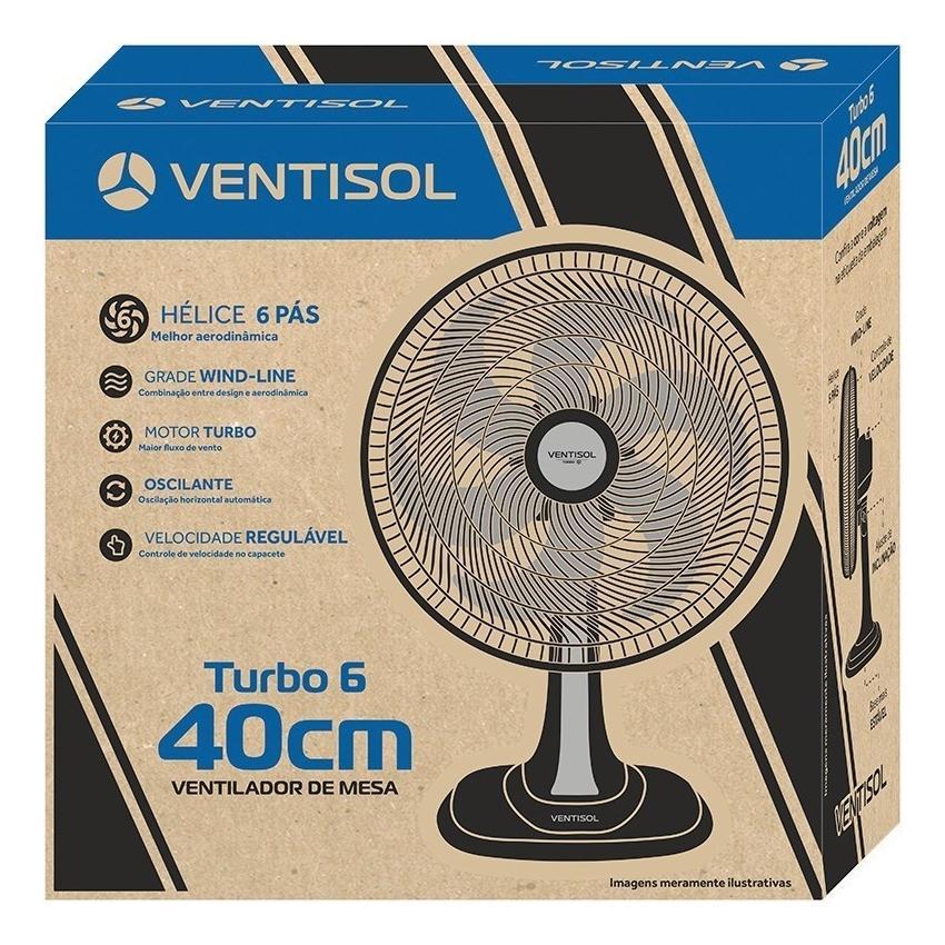 VENTILADOR OSC MES TURBO 6P 40CM PR 127V