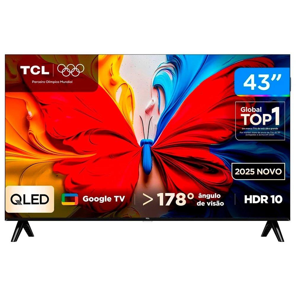 Smart TV TCL 43 polegadas 43S5K QLED TV S5K FHD HDR 10 Dolby Audio