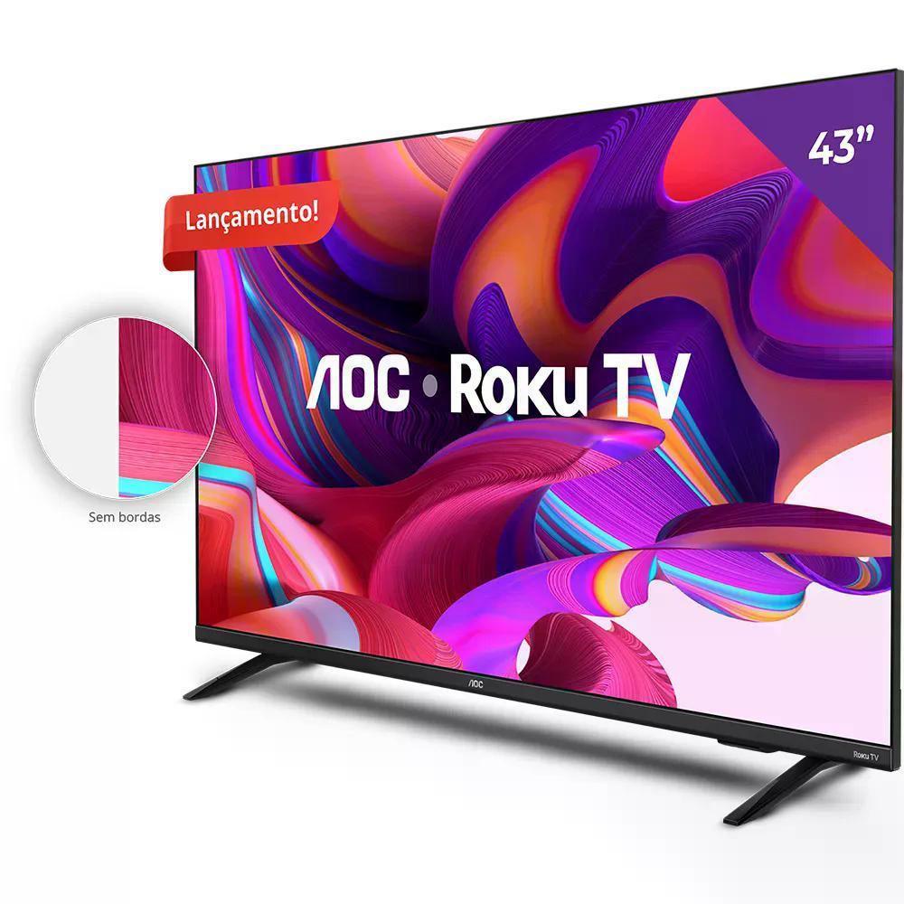 SMART TV AOC 43S5155/78G SEM BORDAS