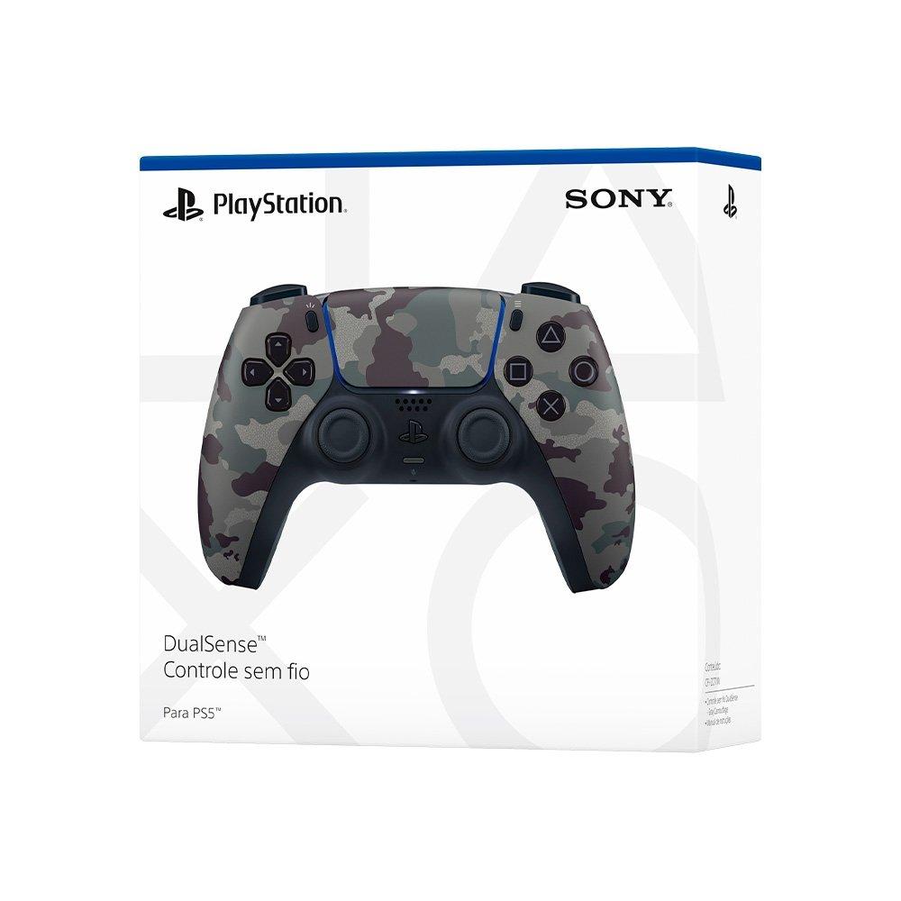 CONTROLE SEM FIO PS5 DUALSENSE GRAY CAMO