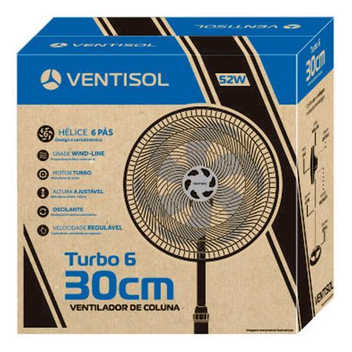 VENTILADOR OSC COL TURBO 6P 30CM PR 220V