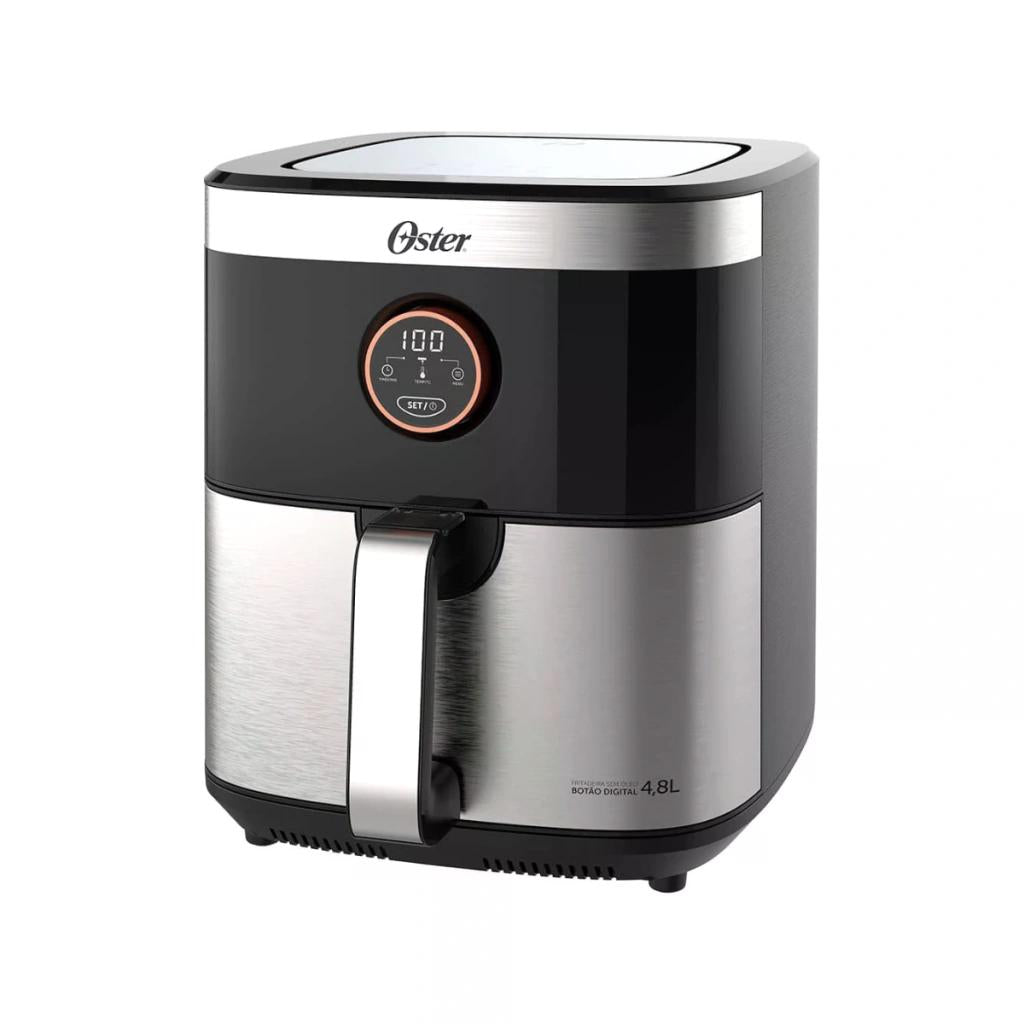 FRITADEIRA OSTER BLACK&INOX SEM ÓLEO, 4,