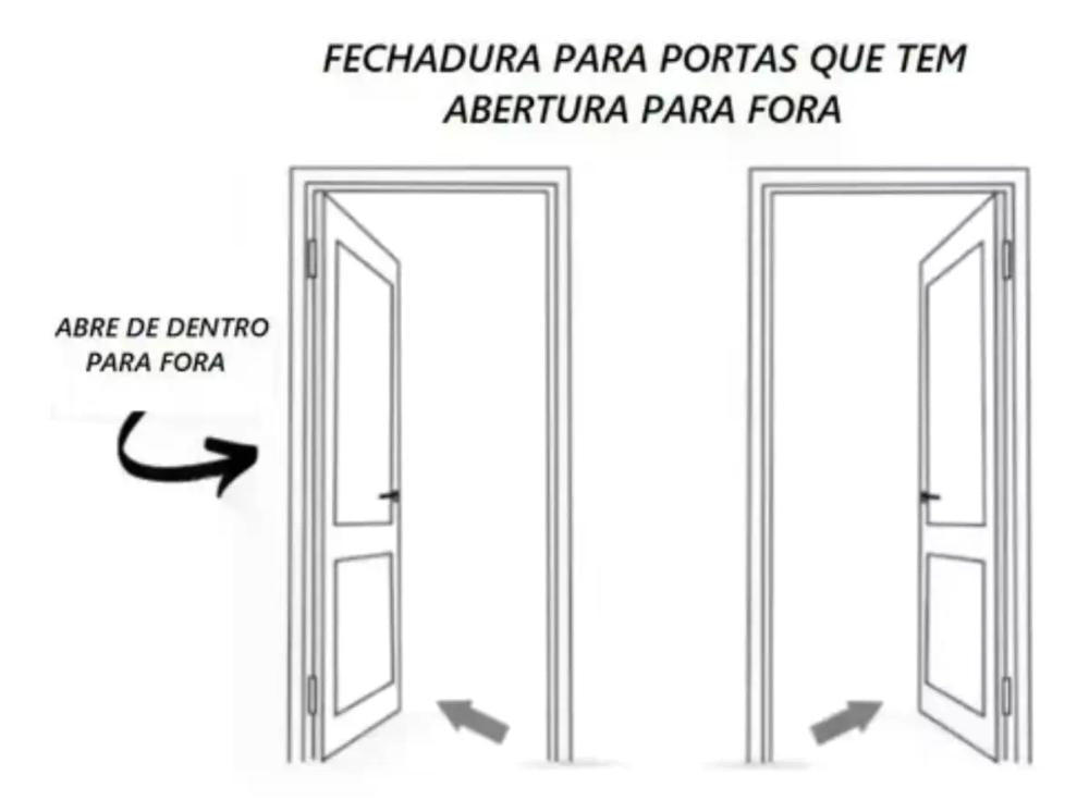 FECHADURA HDL C-90 AF PRETA 90.01.03.026