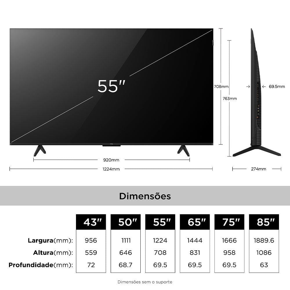 SMART TV TCL 4K QLED P7L 55P TK55P7LPTOB