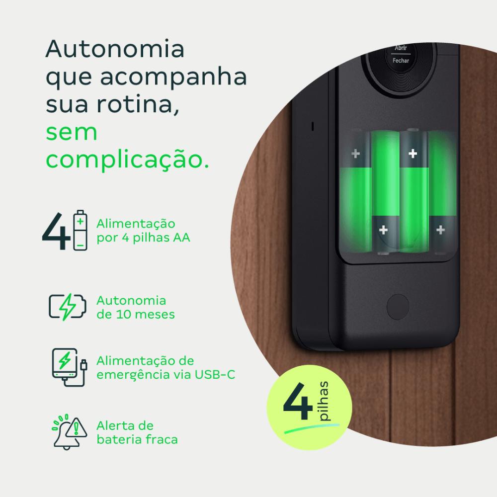 FECHADURA INTELIGENTE EMBUTIR 3001 V