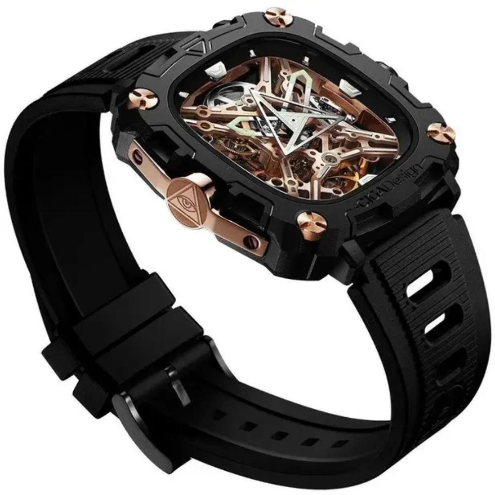 Relógio Masculino CIGA design Eye of Horus Gold X051 BR01 W5B