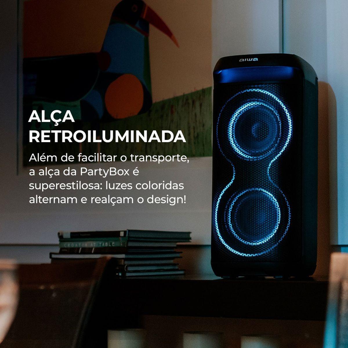 CAIXA DE SOM PARTYBOX AIWA PB-08 BLUETOO