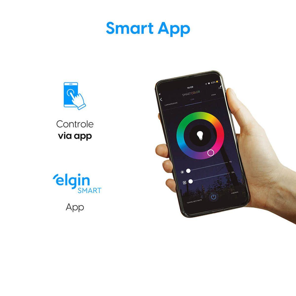 Projetor Refletor Smart Led 50W Compatível com Assistente Bivolt