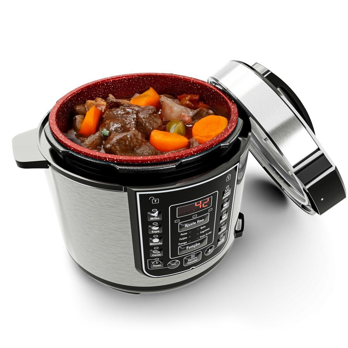 Panela de Pressão Britânia 5L 13 Receitas 900W BPP05P Preto 220V