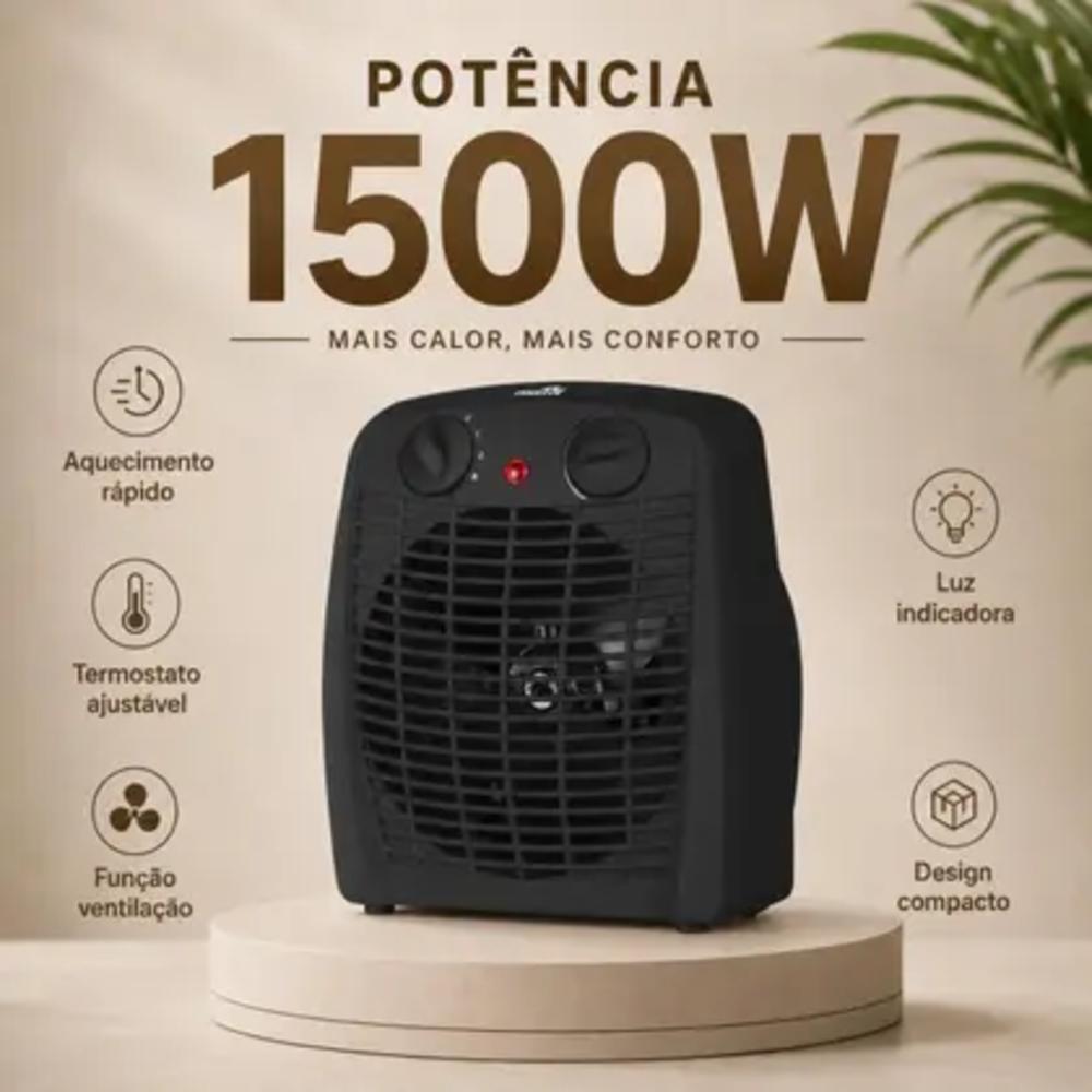AQUECEDOR ELET 1500W PT 127V AQ100 KIAN