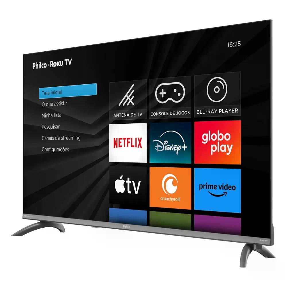 Smart TV Philco 43" Full HD Philco P43CRA Roku TV HDR10 Dolby Audio Bivolt