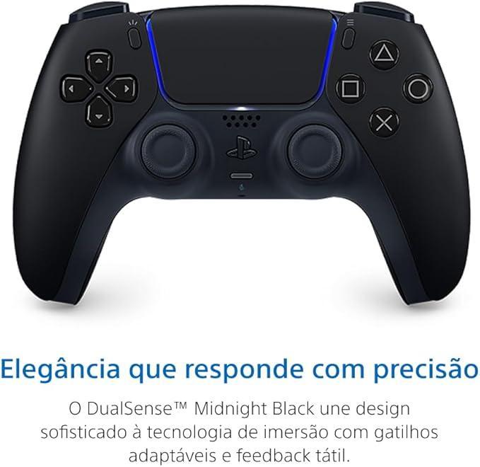 CONTROLE SEM FIO PS5 DUALSENSE MIDNIGHT