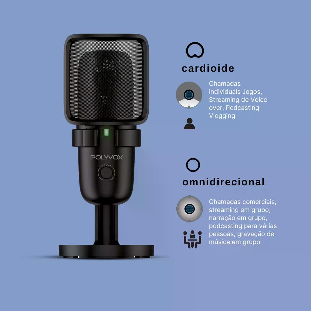 MICROFONE XP-500 POLYVOX PODCAST