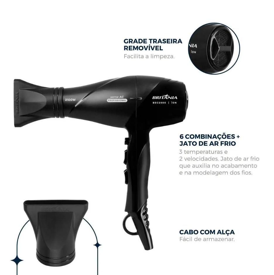 SECADOR DE CABELOS BSC2000 127V