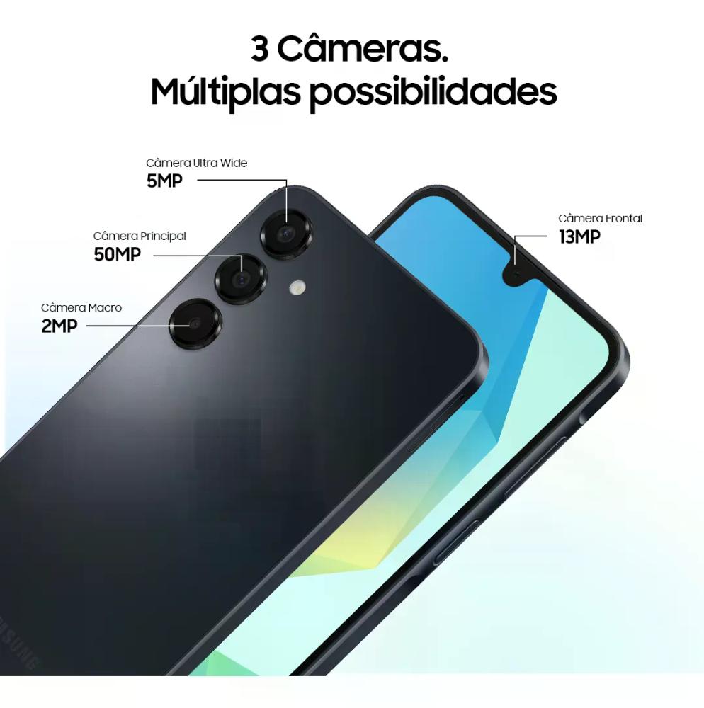 Smartphone Samsung Galaxy A16 128gb 4gb Ram - Preto