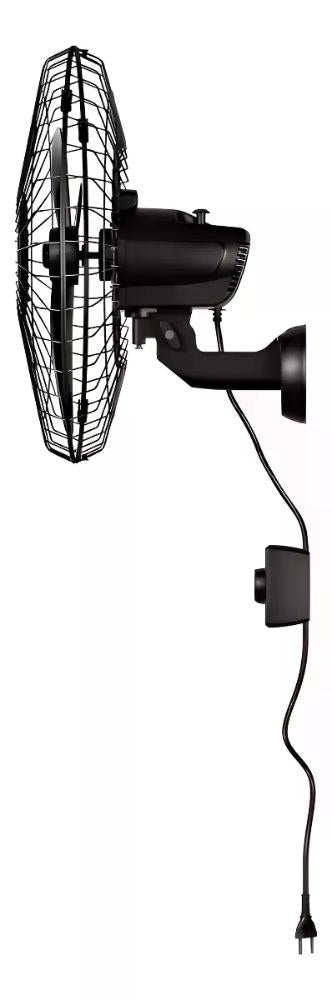 Ventilador de Parede Oscilante Ventisol 3 Pás Premium, Preto, 50cm, Bivolt