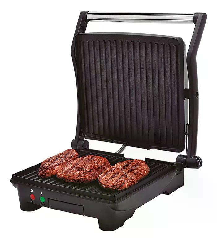 Super Grill Duo Philco Abertura 180° Inox Cor Prata - 127v