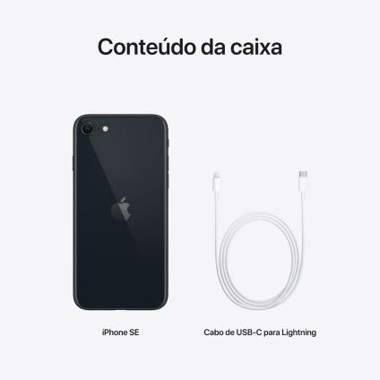 Apple iPhone SE 3ª geração 64 GB - Meia-noite