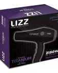 Secador De Cabelo Lizz Storm Titanium Profissional 2150w Preto E Cinza 127V