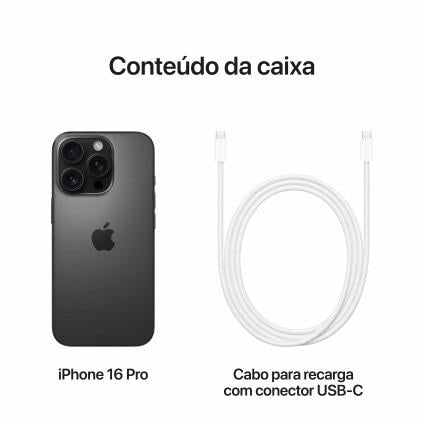 Apple iPhone 16 Pro 128GB Titânio Preto