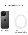 Apple iPhone 16 Pro 128GB Titânio Preto