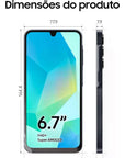 Smartphone Samsung Galaxy A16, 128GB + 4GB RAM, Câmera de até 50MP, Tela 6.7", NFC, IP54, Bateria 5000 mAh - Preto