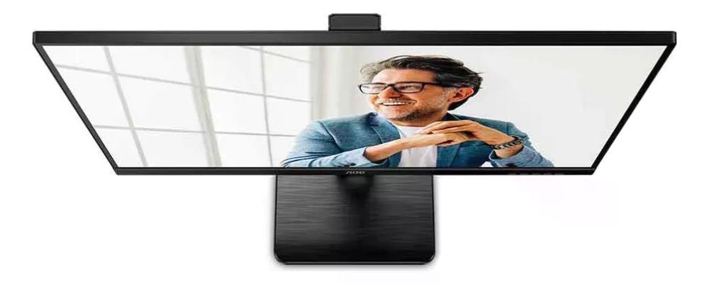 Monitor Aoc 21,5 Full Hd Pivot Hdmi Dp Hub Usb- 22p2um Cor Preto 110v/220v