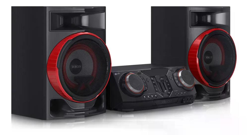 Mini System LG Xboom Cl87 2350w Bivolt Preto Bluetooth Preto 2350 W