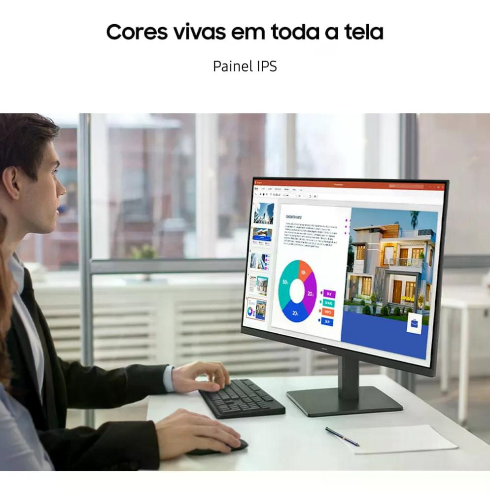 Monitor Gamer Samsung 24" Fhd 120hz Hdmi Dp Preto S3