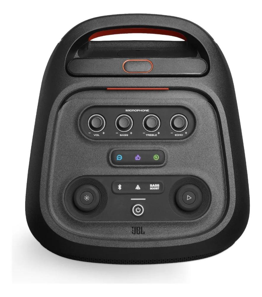 Caixa De Som Bluetooth Partybox Stage 320 Jbl Blpbstage320br Preta Preto 127/220v