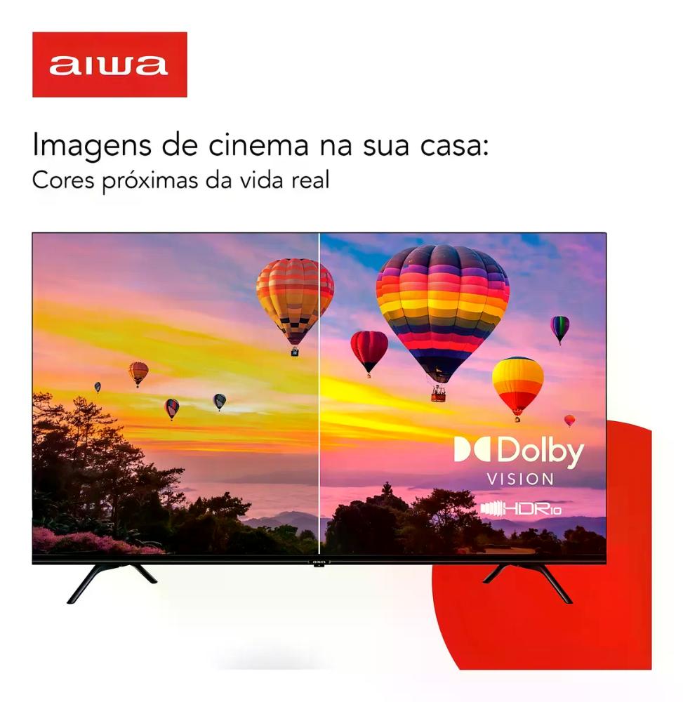 Smart Tv 55" AWS-TV-55-BL-01-A  Android Dolby 4K Aiwa