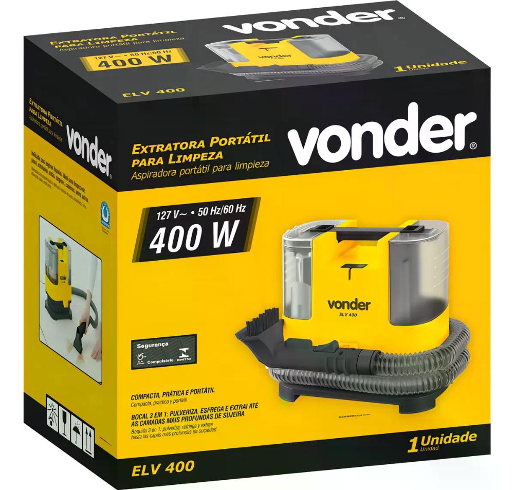 Extratora Portátil Para Limpeza Vonder  ELV 400 127V