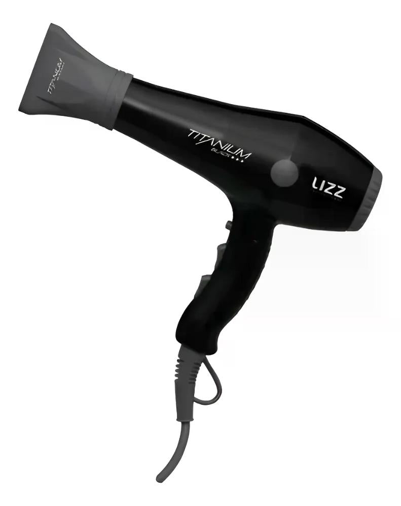 Secador De Cabelo Lizz Storm Titanium Profissional 2150w Preto E Cinza 127V