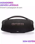 Caixa De Som Boombox Aiwa AWS-BBS-01B 200w IP66 30hs Bateria