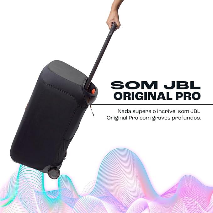 Caixa De Som Bluetooth Partybox Stage 320 Jbl Blpbstage320br Preta Preto 127/220v