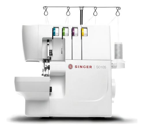 Máquina De Costura Overlock Singer Overlock S0105 Portátil - Branco 220v