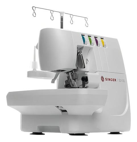 Máquina De Costura Overlock Singer Overlock S0105 Portátil - Branco 220v