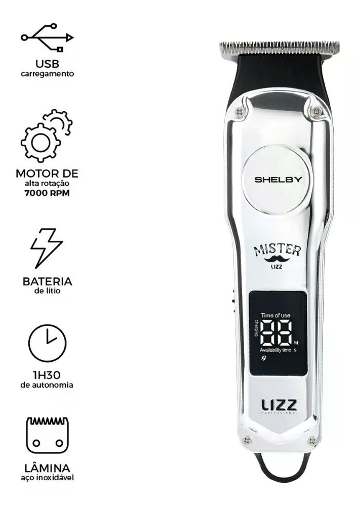 Máquina De Acabamento Shelby Sem Fio Usb - Lizz