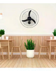 Ventilador de Parede Oscilante Ventisol 3 Pás Premium, Preto, 60cm, Bivolt